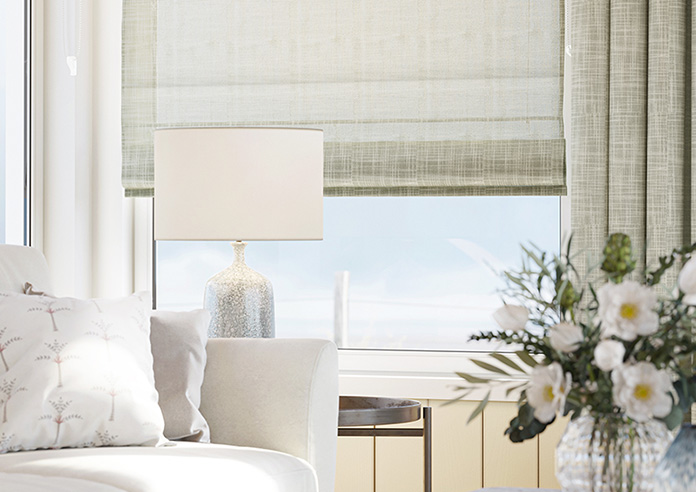Siena Voile, Khaki Brown - Roman Blind - Image 5